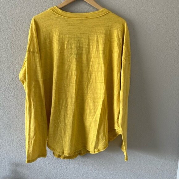 Gigio Yellow Button-Up Top M NWT Embroidered Mesh Boho Cottagecore Chic - Picture 3 of 12